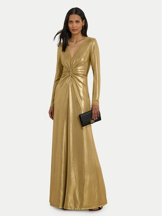 

Вечернее платье slim fit 253979967001 Lauren Ralph Lauren, золотой