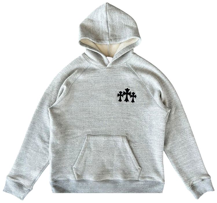 

Худи Chrome Hearts Triple Cross Hoodie 'Grey', серый