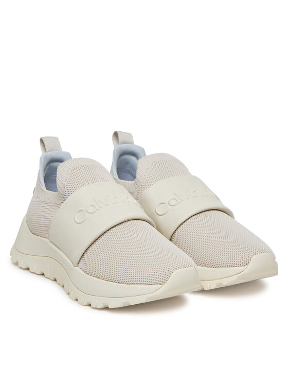 Кроссовки Runner Slip On - He Nappa HW0HW02415 Calvin Klein, экрю — фото 2