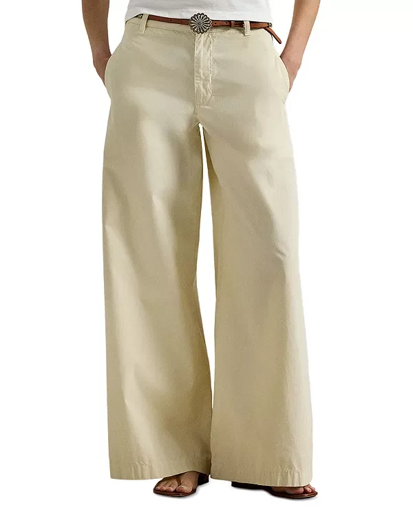 Большие свободные брюки Ralph Lauren, Beige