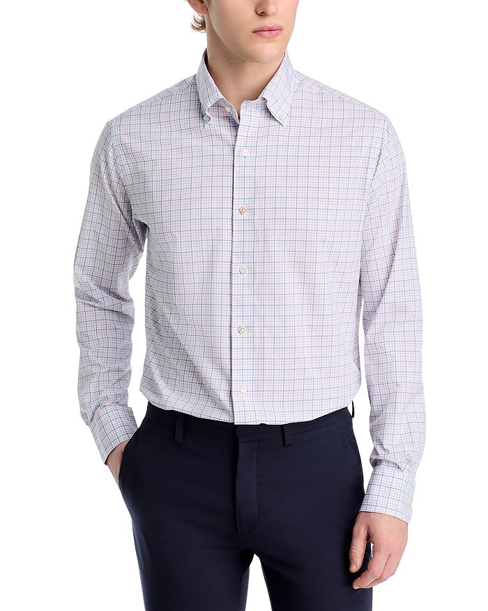 

Рубашка Getz Tailored Fit Peter Millar, синий
