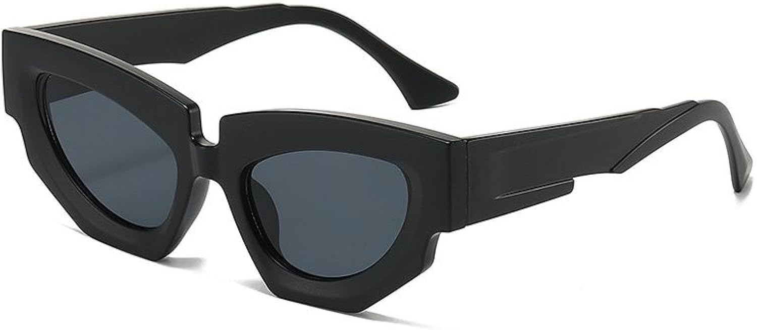 

Солнцезащитные очки «кошачий глаз» неправильной формы для женщин и мужчин, роскошные винтажные панк-очки для дам, модные многоугольные очки, солнцезащитные очки UV400 TYUVIVO, C1blackgrey