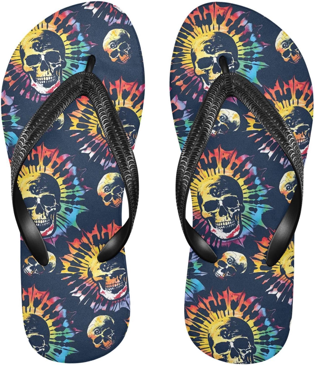 

Женские и мужские шлепанцы MNSRUU неоновые с веселыми мультяшными сердечками, женские слайды, мужские сандалии, шлепанцы для душа, летние нескользящие шлепанцы для плавания, пляжа и ванной, Skull I8271