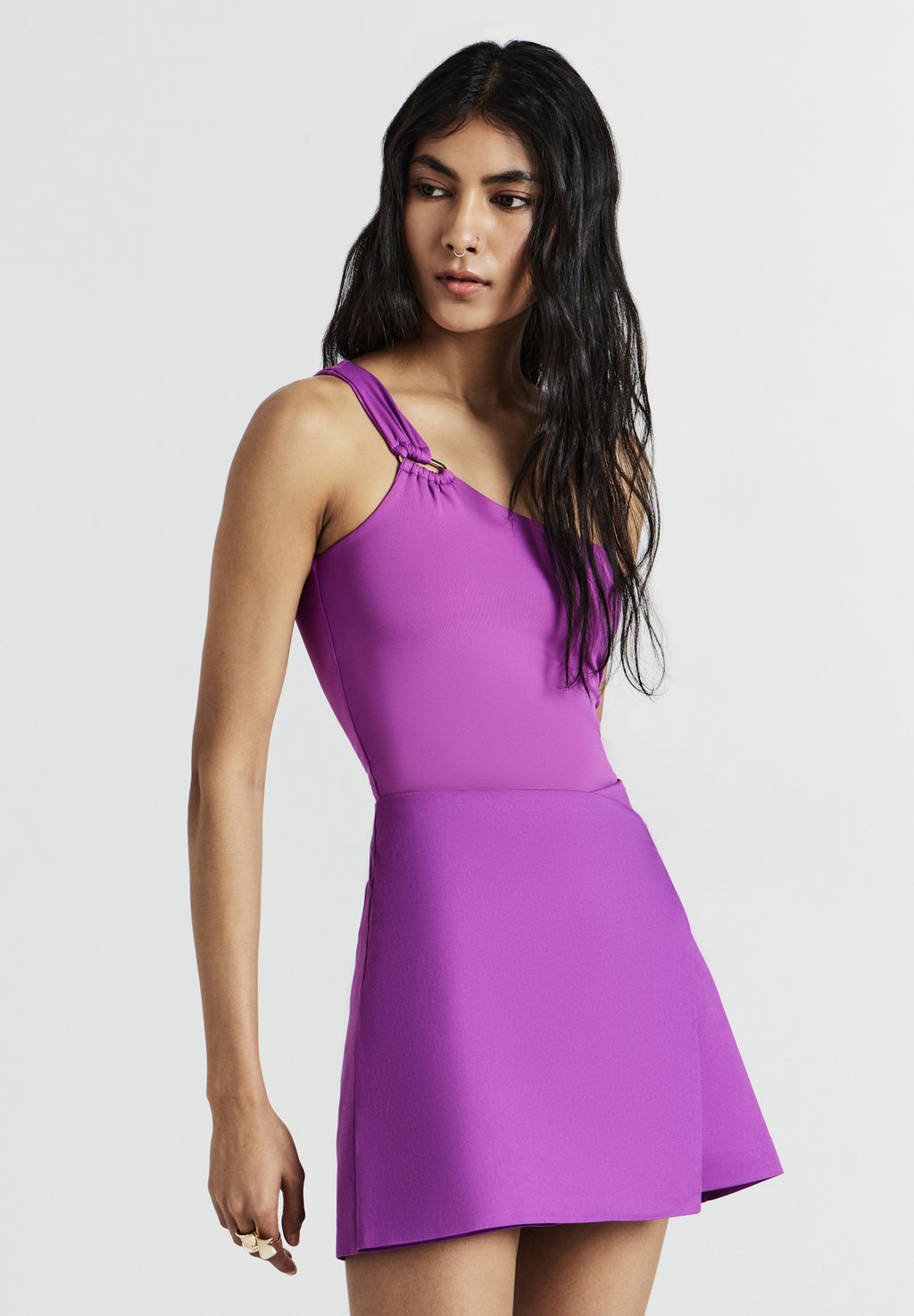 

Мини-юбка A-line skirt Calliope, лиловый