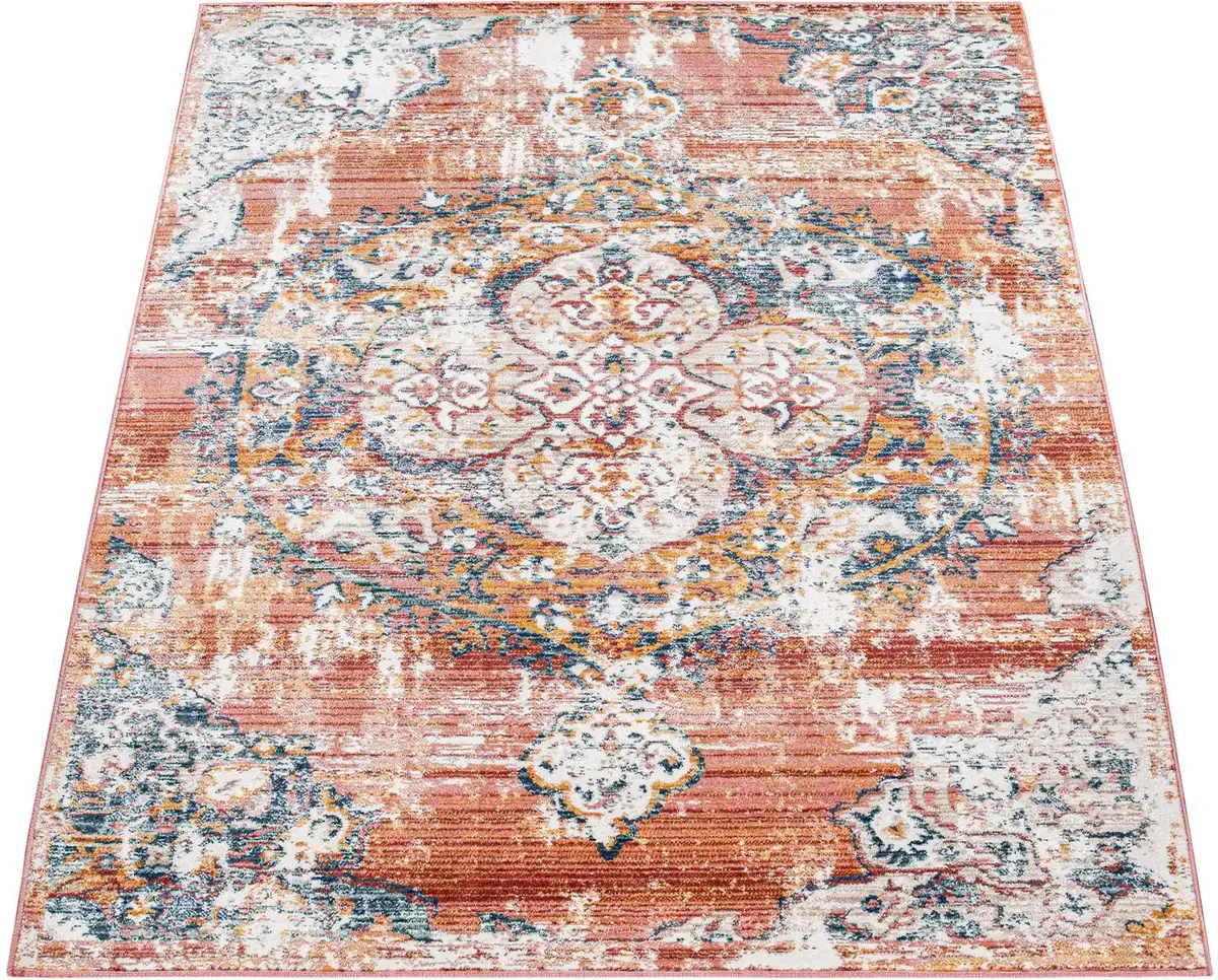 

Ковер Paco Home "Herbete 733", прямоугольный, короткий ворс, восточный стиль, винтажный дизайн 80х150 см, красный