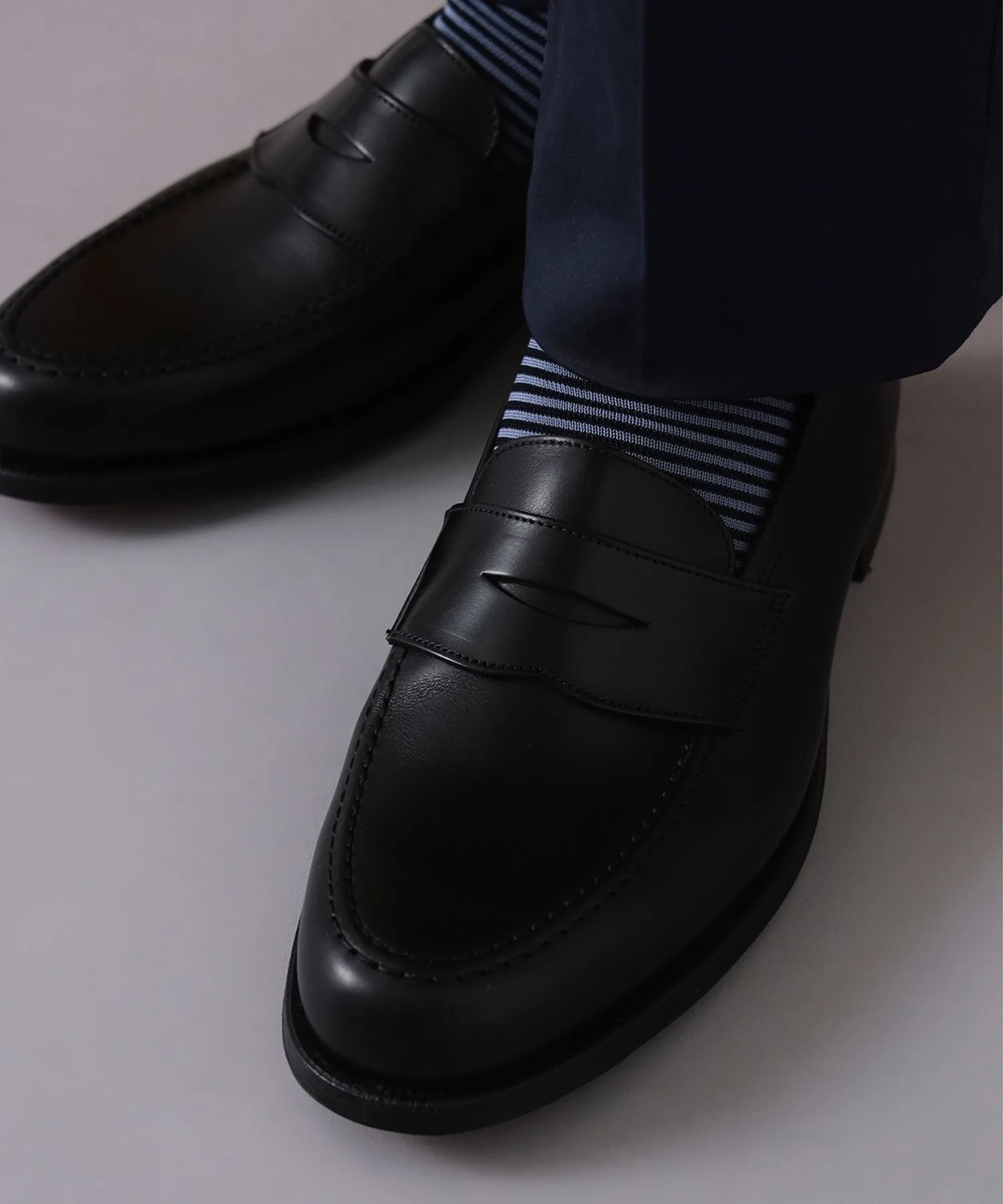 Мужские кожаные лоферы CROCKETT&JONES BOSTON2 тёмно-коричневые — фото 3