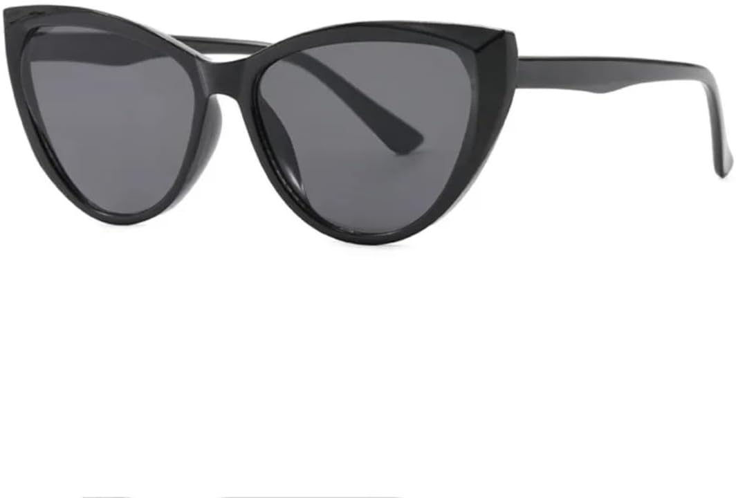 

Ретро-солнцезащитные очки «кошачий глаз» класса люкс для женщин, модные солнцезащитные очки для мужчин, для вождения, путешествий, рыбалки, унисекс, с защитой от УФ-излучения UV400 VVTWSSW, Black Gray