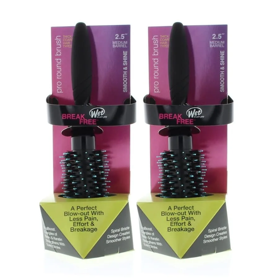 Wet Brush Мокрая щетка Smooth & Shine 2,5 Круглая щетка для густых волос 810390038022