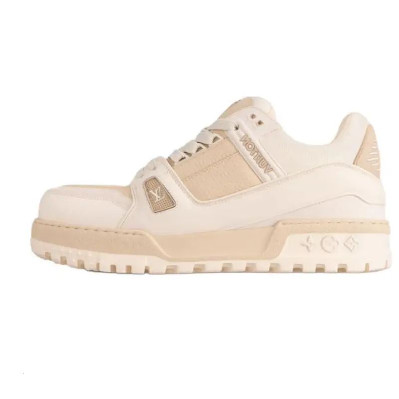

Тренерские скейтерские кеды Maxi Low-Top мужские белые LOUIS VUITTON