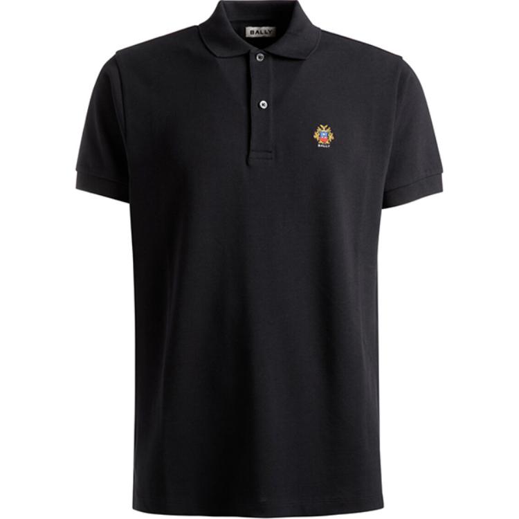 

Органическая хлопковая поло с нашивкой-логотипом BALLY, черный
