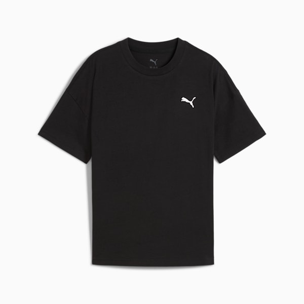 Футболка свободного кроя для больших детей Puma Wardrobe Essentials, черный — фото 4