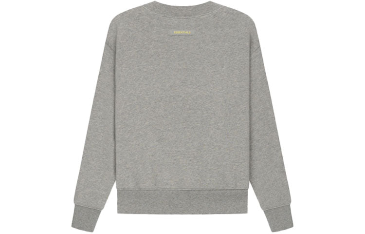 Худи (GS) Fear of God Essentials SS21 Pull-Over Crewneck Dark Heather Oatmeal — фото 2