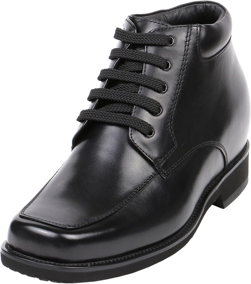 

Кожаные ботинки для невысоких мужчин 10 см- увеличение роста незаметно Jota Shoes, черный