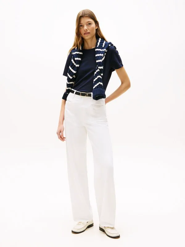 Мини-Футболка с логотипом в базовом стиле Tommy Hilfiger, Desert Sky — фото 2