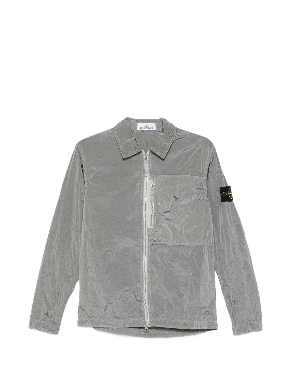 Рубашка на молнии Stone Island, серый
