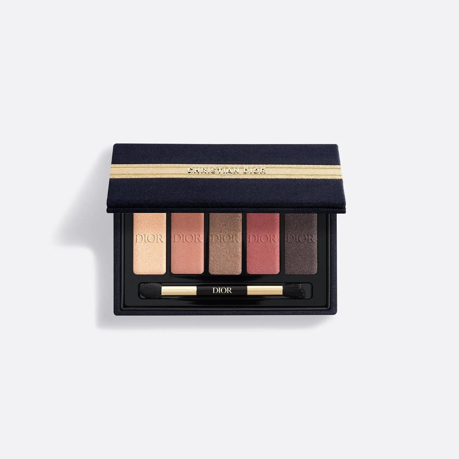 Палетка теней для век Dior 5 цветов 10.1 г Glitter Gold, Satin Red, Velvet Brown — фото 2
