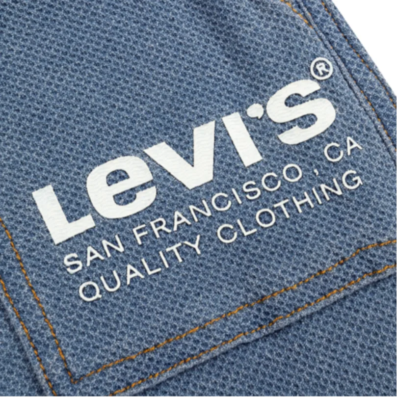 Детская короткая футболка moderate Levis, бледно-голубой — фото 4
