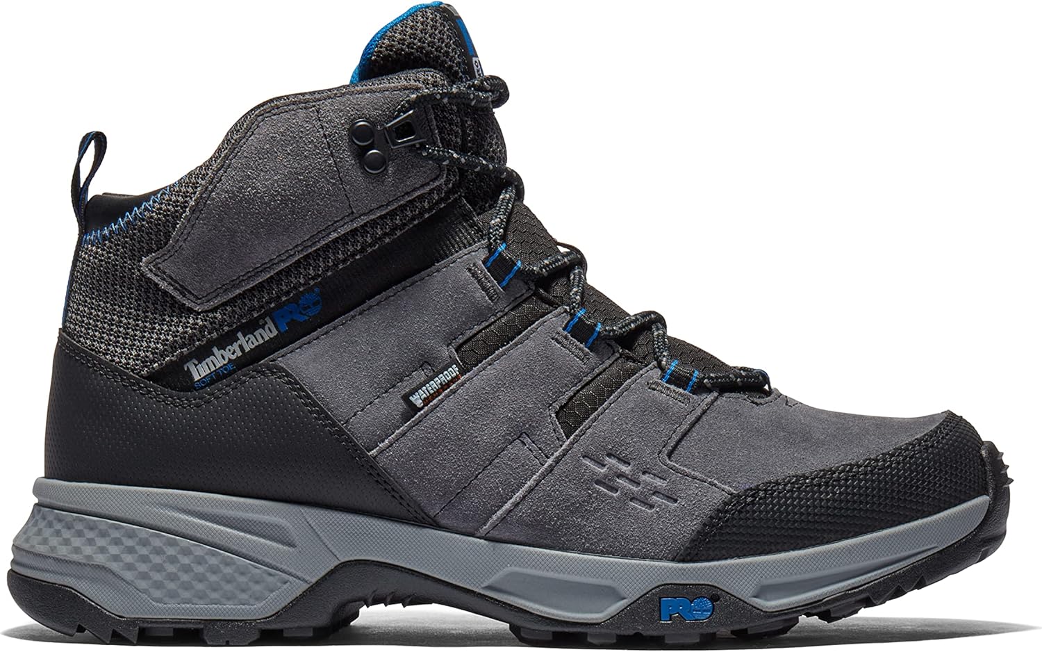 Timberland PRO унисекс-взрослые ботинки Switchback Lt 6 дюймов Soft Toe Waterproof Industrial Hiker, Grey/Blue V1 — фото 2