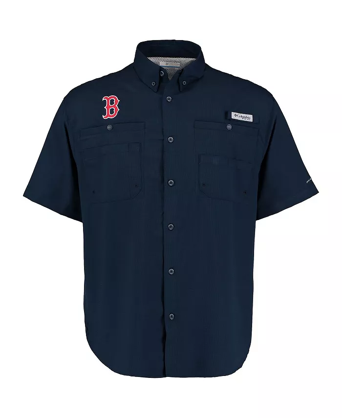 

Мужская голубая рубашка на пуговицах Boston Red Sox Tamiami Omni-Shade Columbia