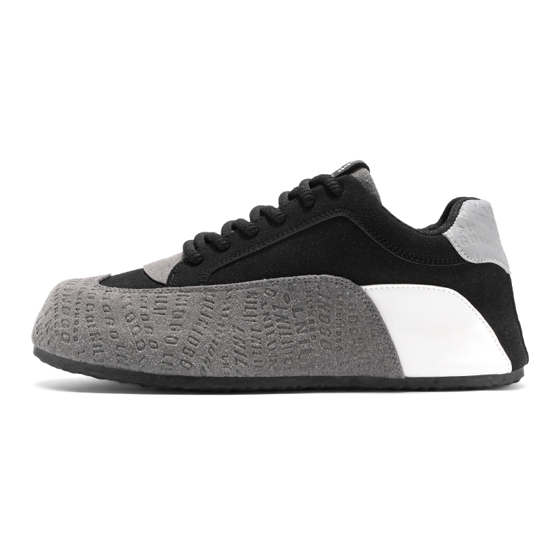 

TELENT Дышащие и износостойкие мужские лоу-топы для скейтбординга черно-серые, цвет Black Gray