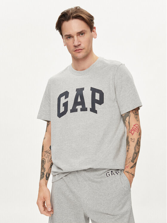 

Футболка стандартного кроя Gap, серый