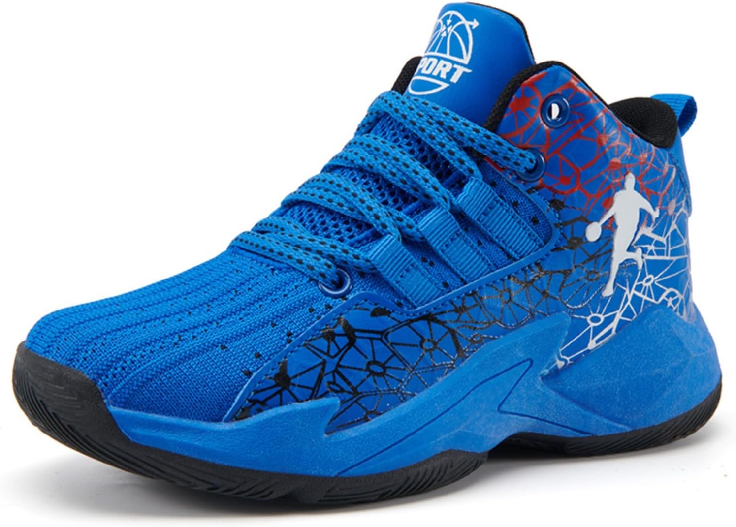 

Противоскользящие износостойкие модные детские спортивные баскетбольные кроссовки Ucilxi, синий