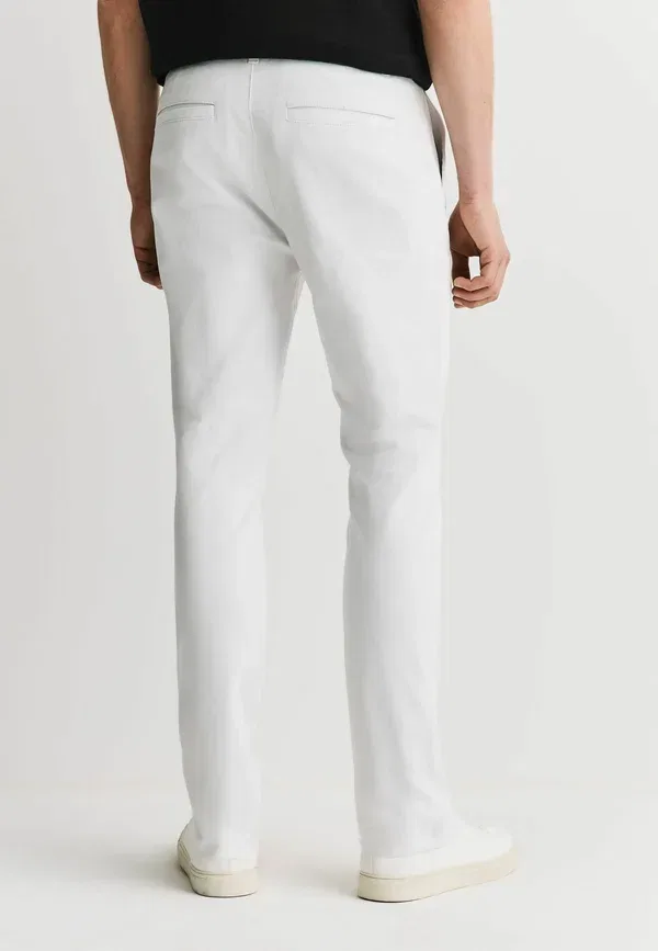 Брюки чинос Next, Stretch chinos, белый — фото 3