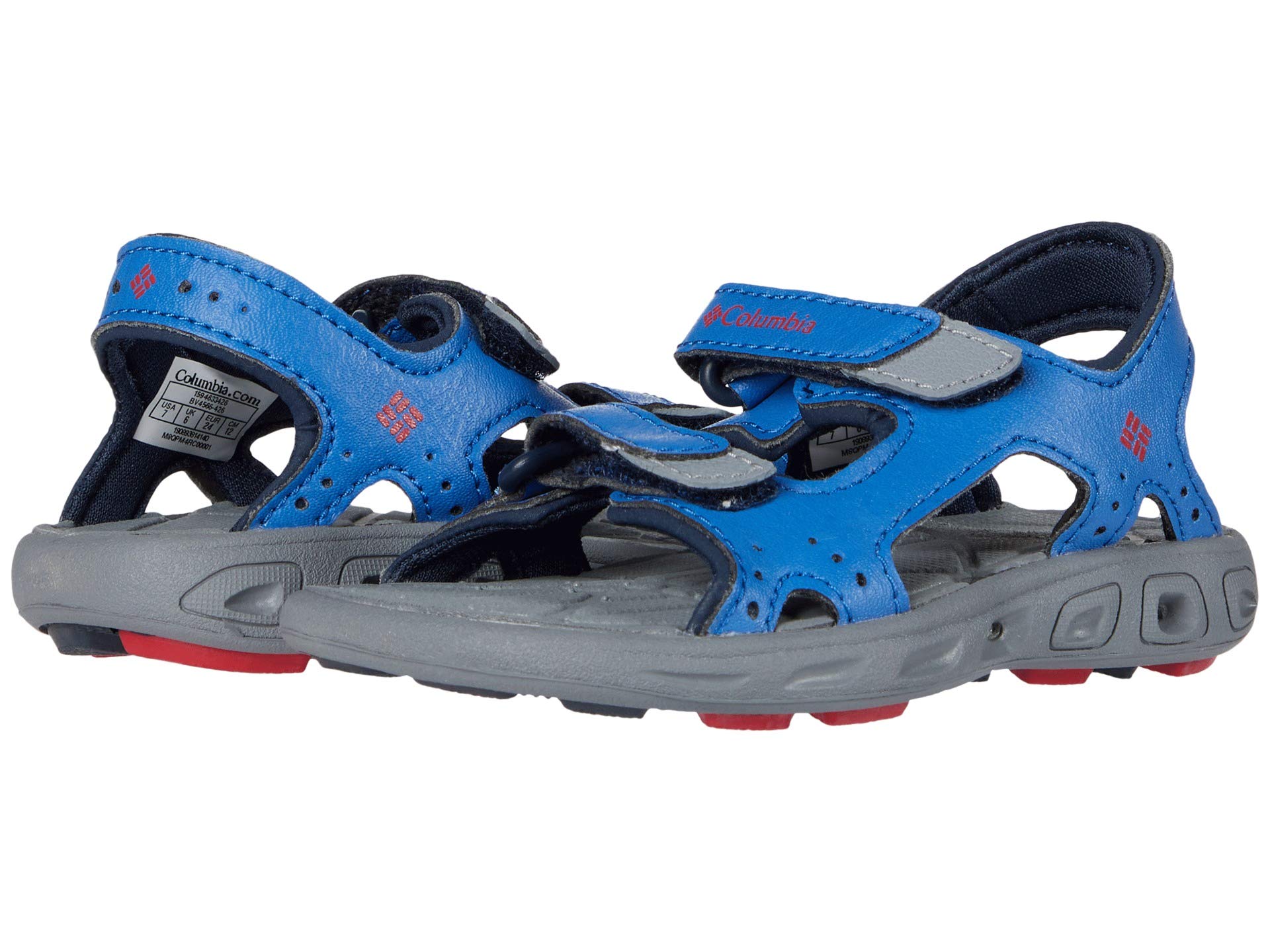 

Сандалии Columbia Kids Techsun Vent, цвет Stormy Blue/Mountain Red