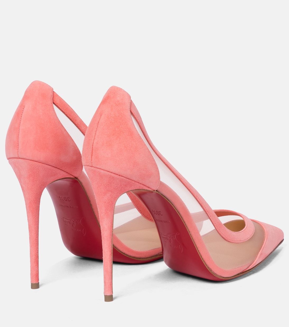 Galativi 100 лодочки из сетки с замшевой отделкой Christian Louboutin, Version Operette — фото 3