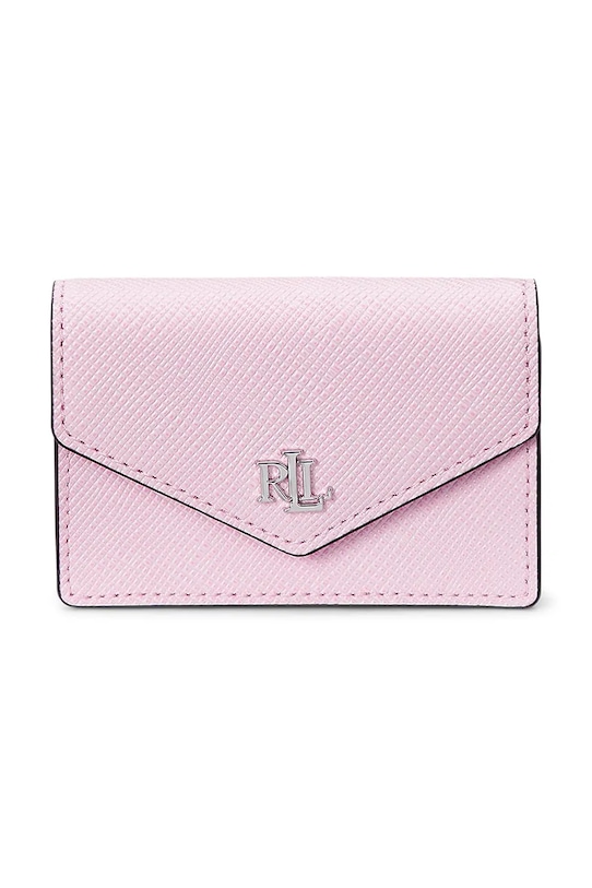 

Кожаный кошелек Lauren Ralph Lauren, розовый