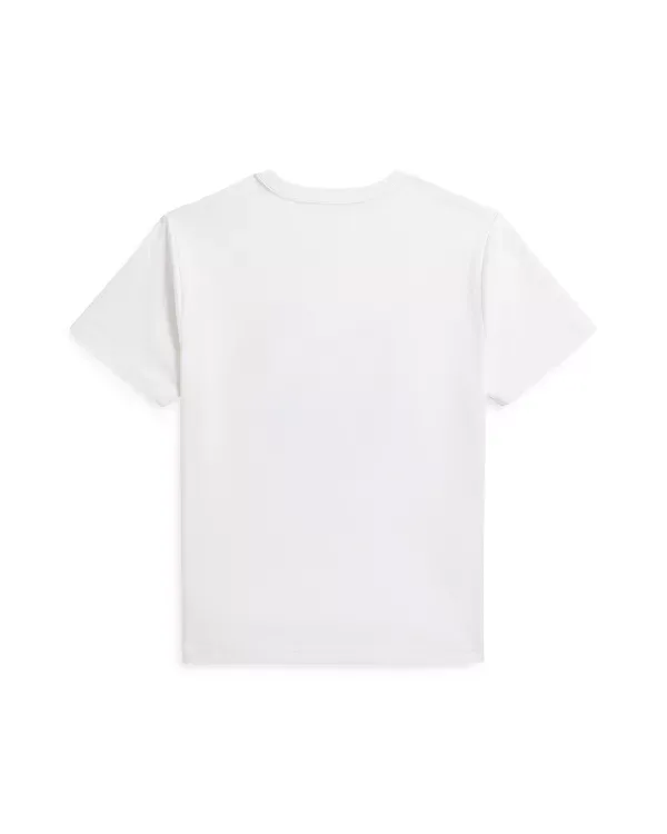 Футболка из хлопкового трикотажа с принтом - для детей постарше Ralph Lauren, White — фото 2