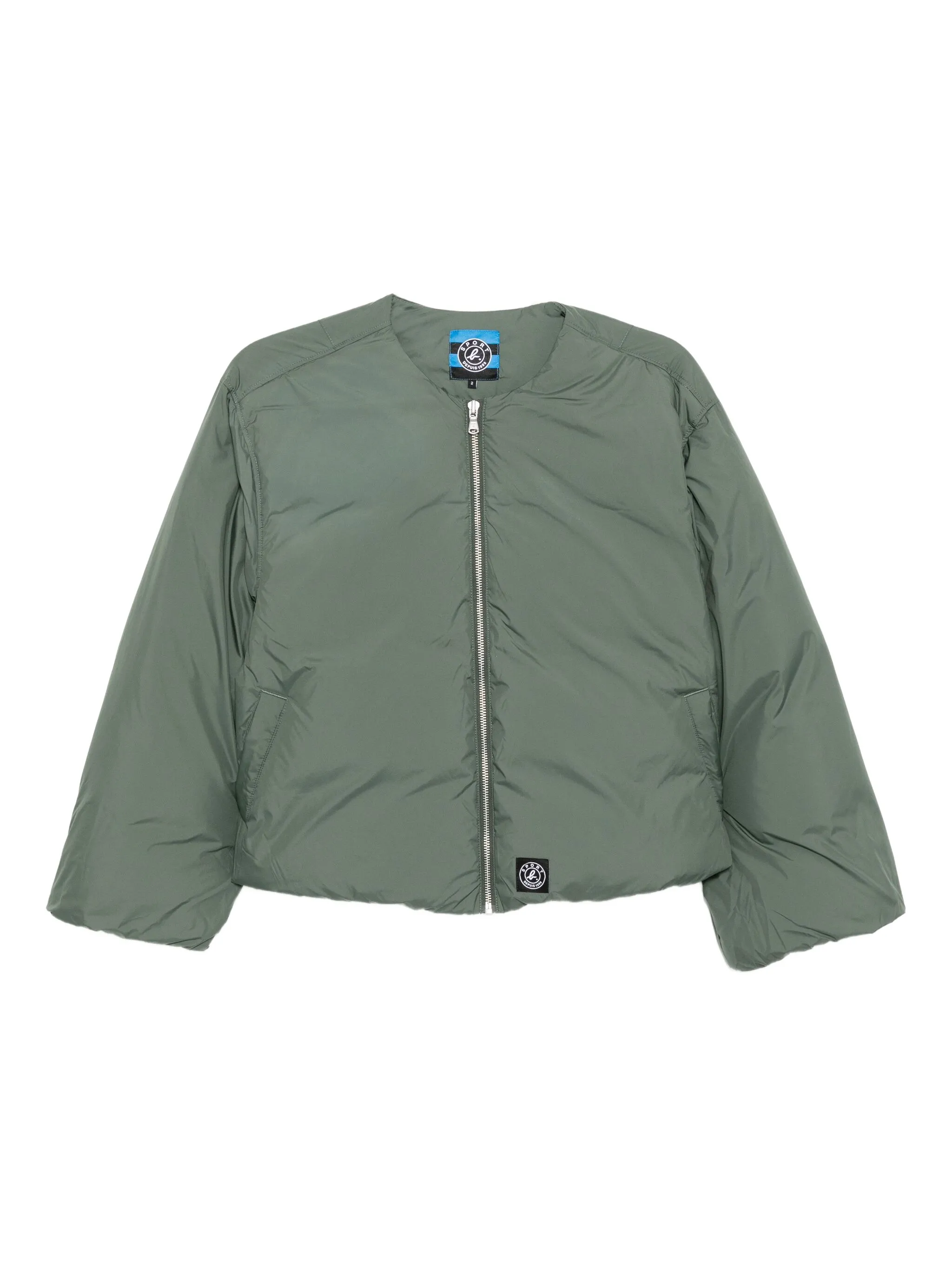 

Пуховик с логотипом Sport B. By Agnès B., коричневый