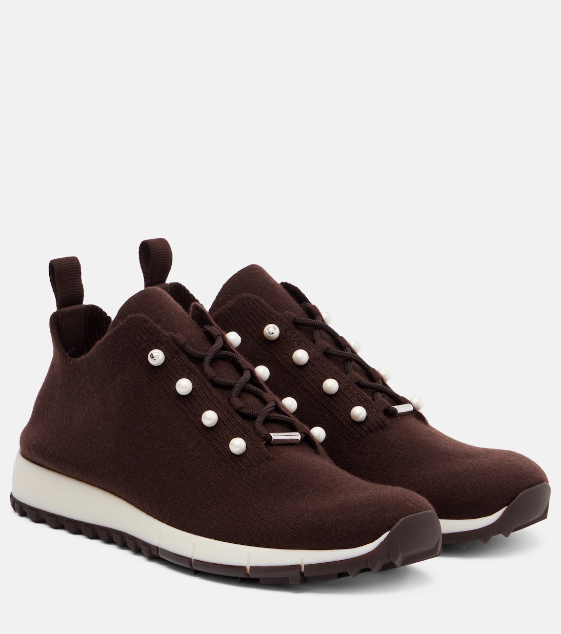 Велес декорированные кашемировые кроссовки Jimmy Choo, X Chocolat