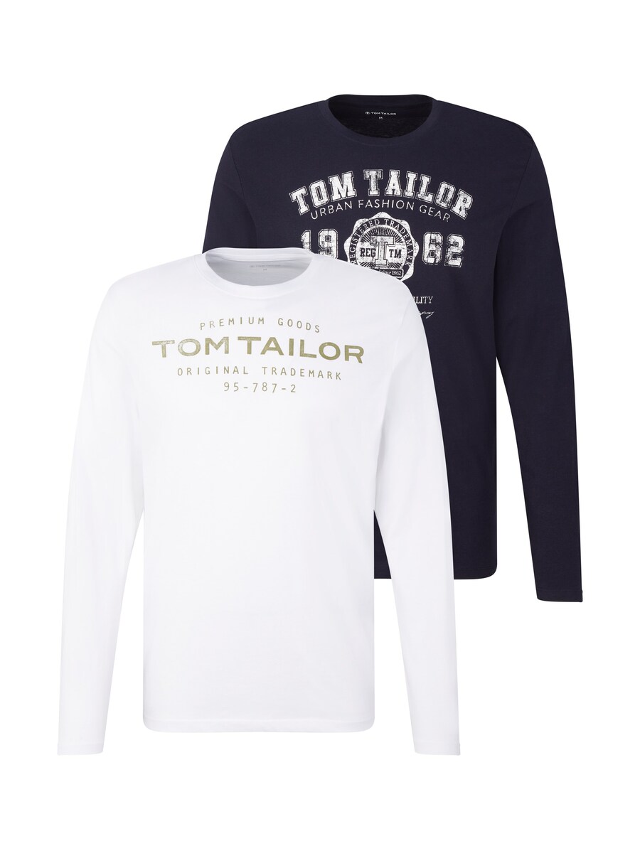 

Футболка TOM TAILOR, Navy/White