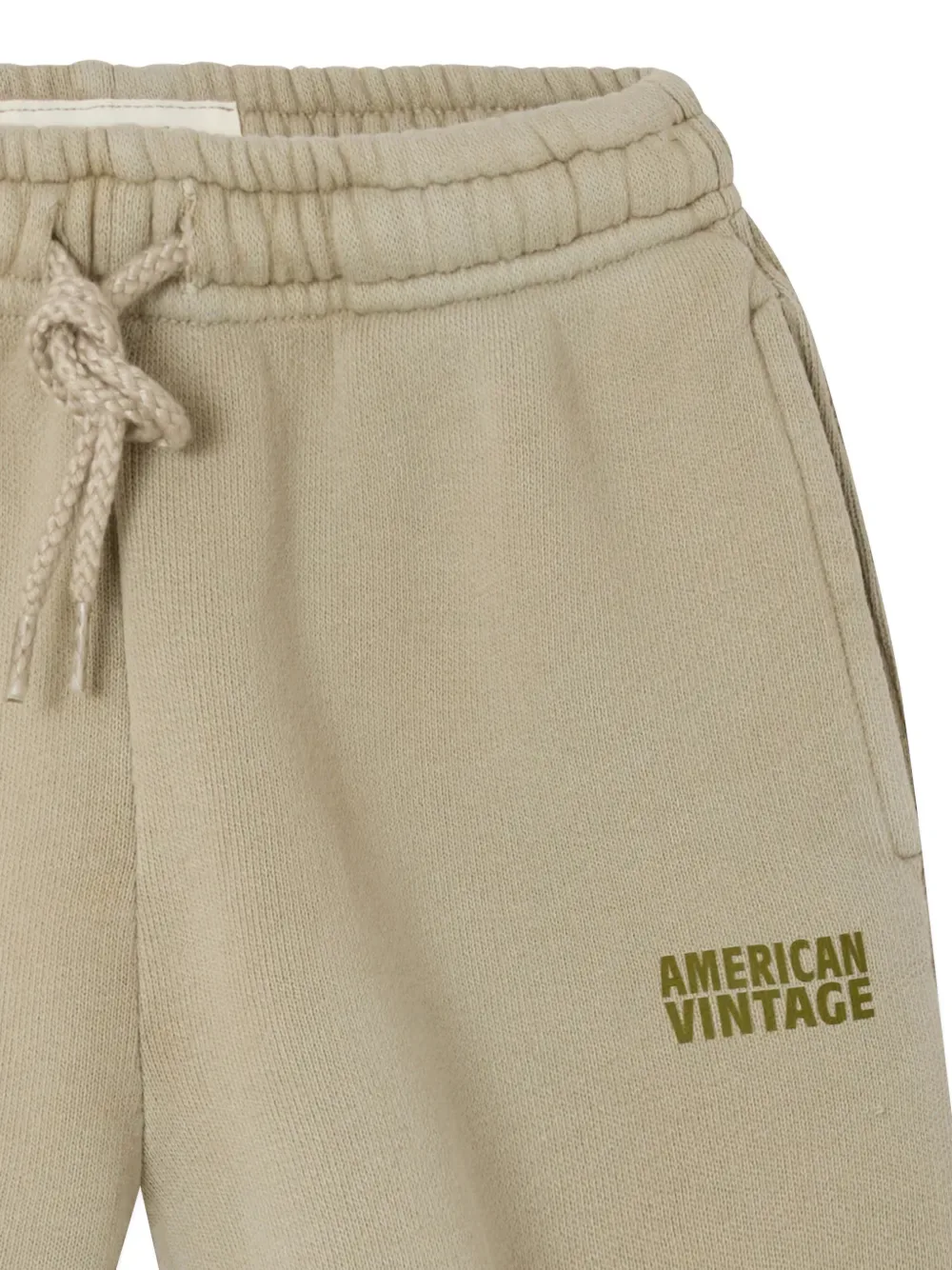 Шорты Izubird с логотипом и кулиской American Vintage Kids, бежевый — фото 2