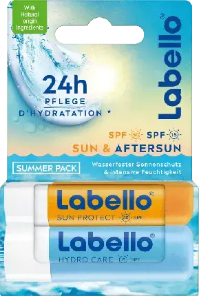 

Бальзам для губ Lip Care Stick Sun Hydro Aftersun Summer Mix Set - 2 X 48 Grams