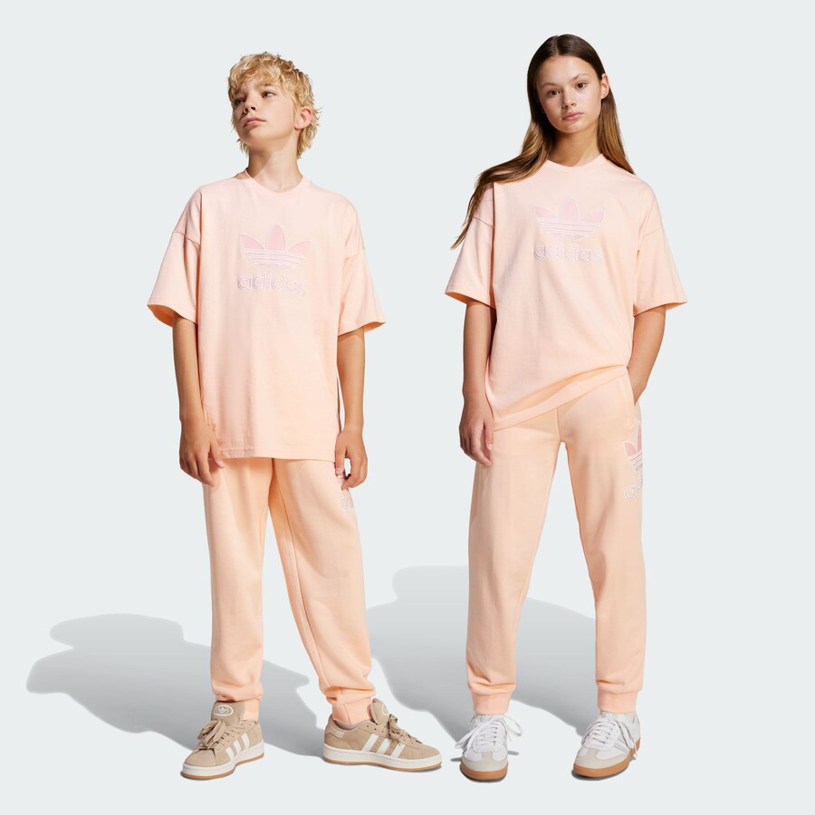 Зауженные брюки ADIDAS ORIGINALS, цвет Pink/Rose — фото 2