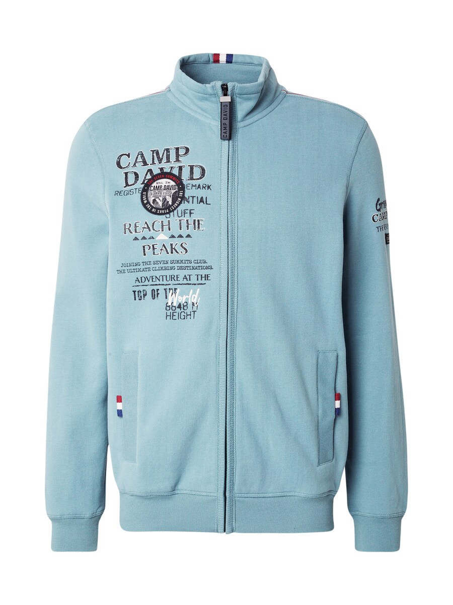 

Худи с капюшоном на молнии CAMP DAVID, Light blue/Dark blue