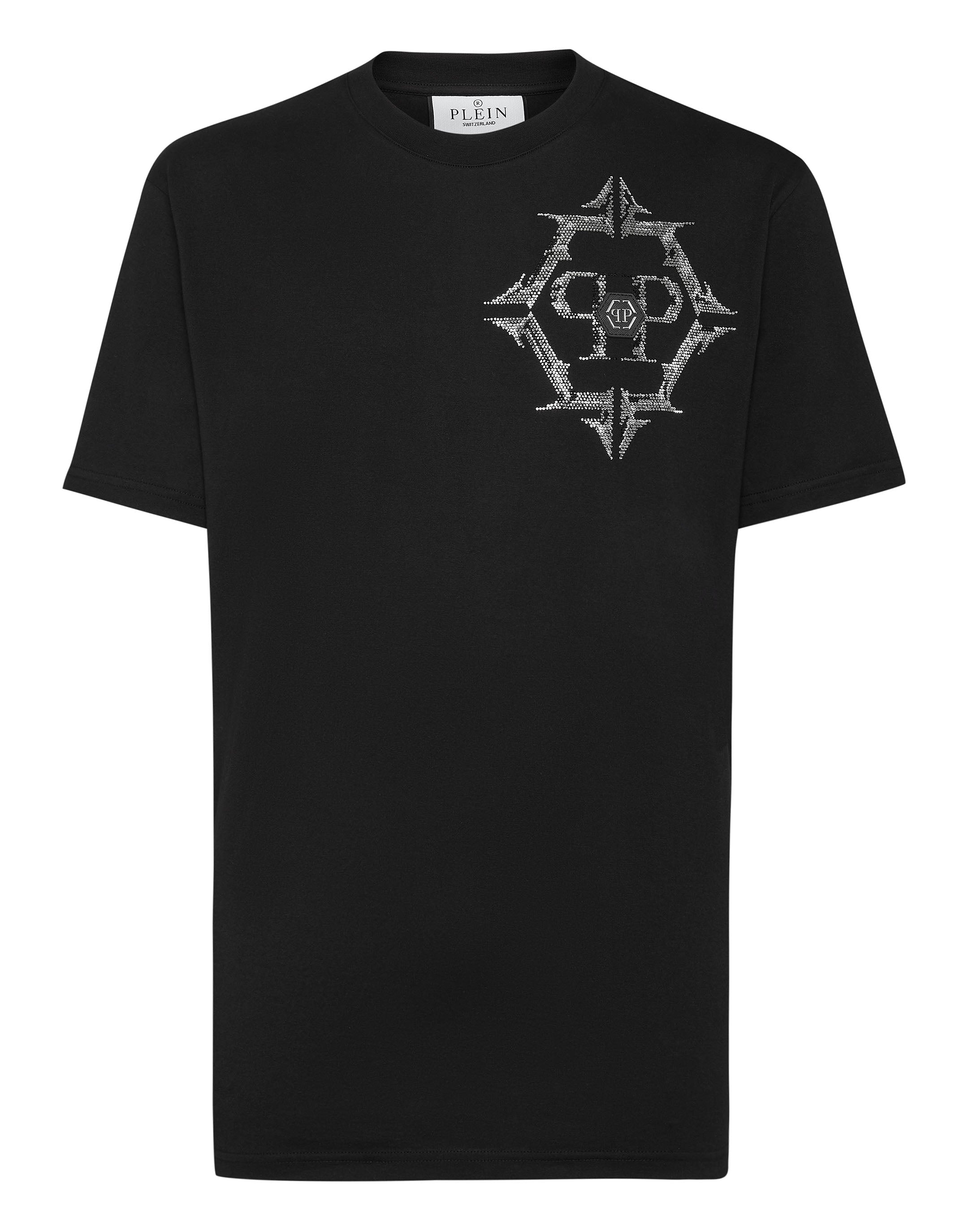 

Футболка с круглым вырезом SS Chrome PHILIPP PLEIN, черный