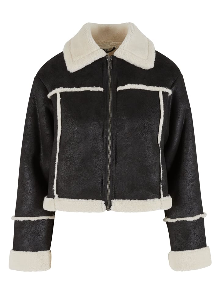 

Пуховик Urban Classics, цвет black/whitesand