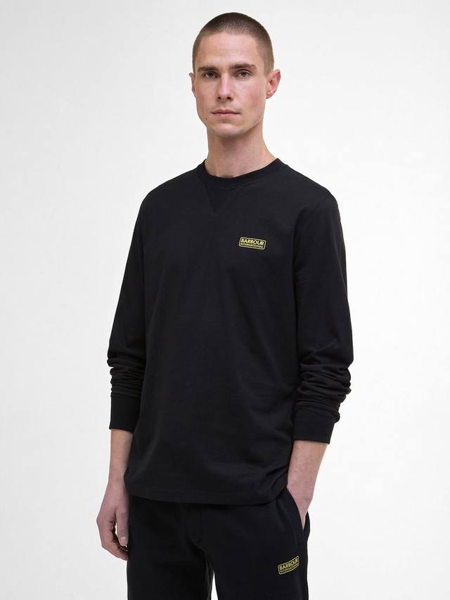 

Международная футболка с длинными рукавами из хлопка Barbour, Black