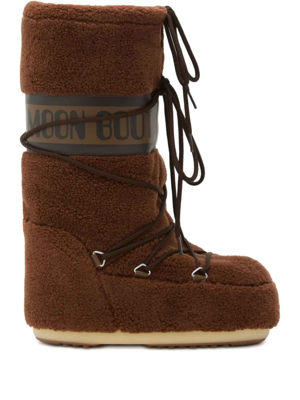 

Moon Boot сапоги из овчины, коричневый