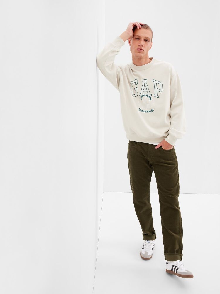 

Узкие вельветовые брюки Gap, коричневый