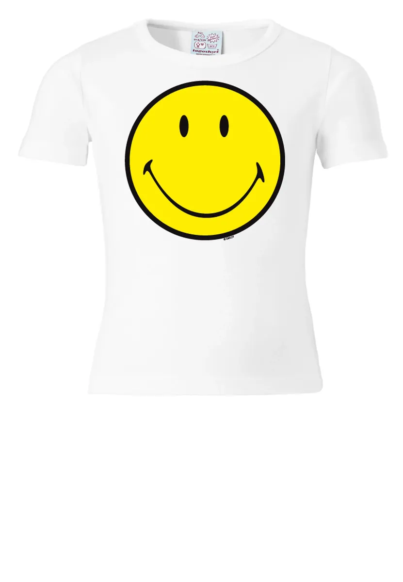Logoshirt Футболка "Смайлик" с великолепным смайликом, белый — фото 3
