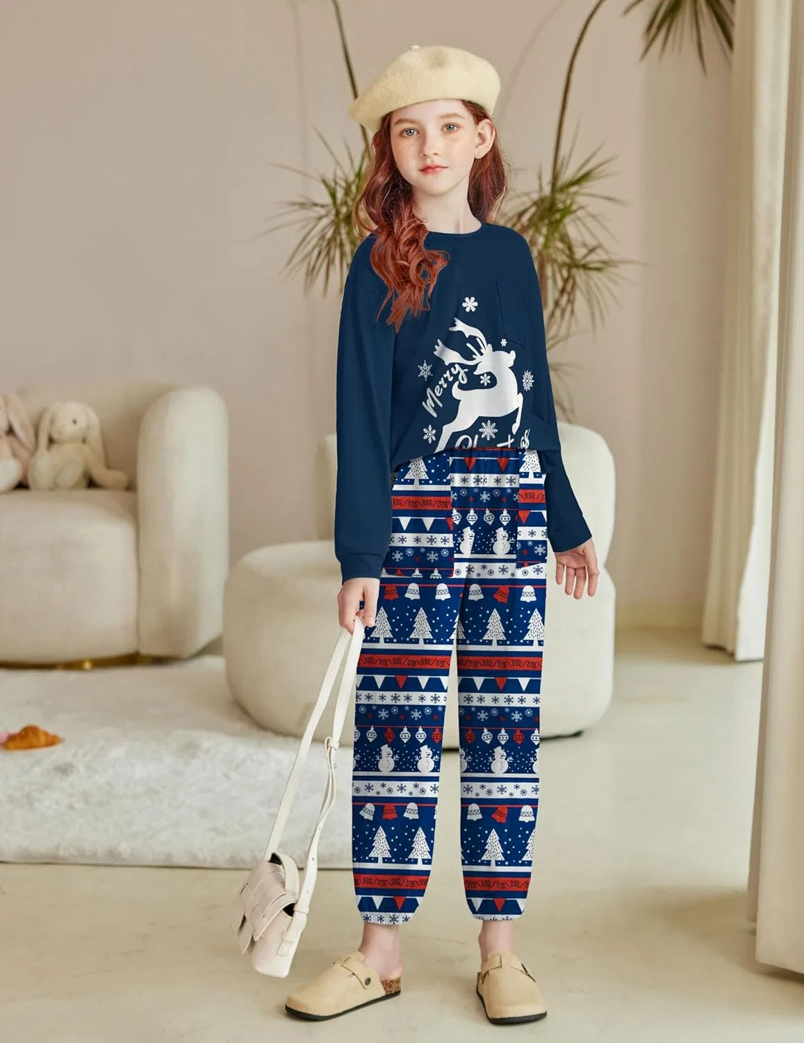 Детский спортивный костюм из 2 предметов, Navy Blue Print&plaid — фото 2