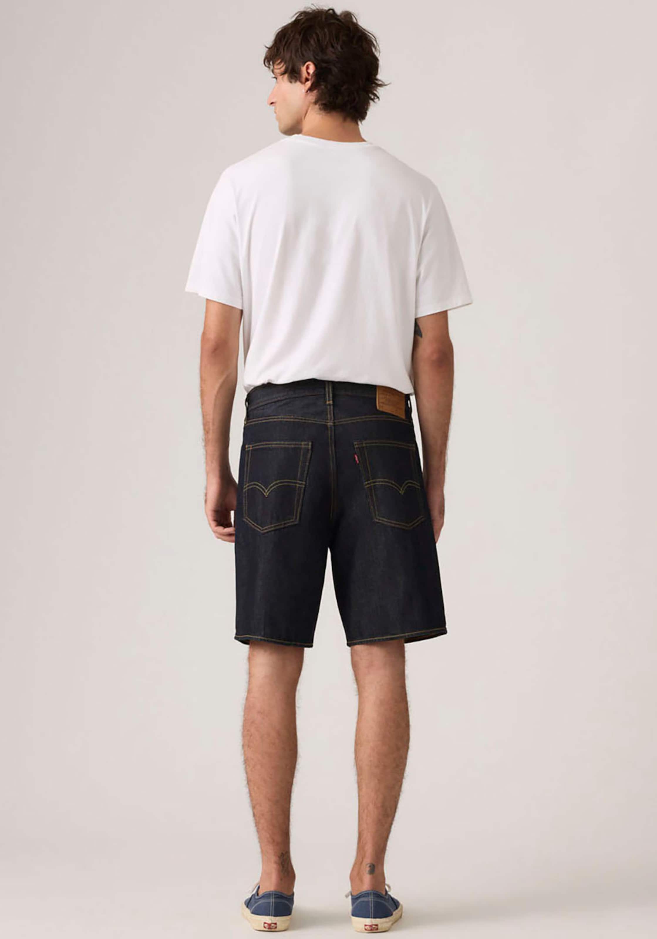 LEVI'S  Джинсовые шорты свободного кроя '468 Loose Shorts' в темно-синем цвете — фото 4