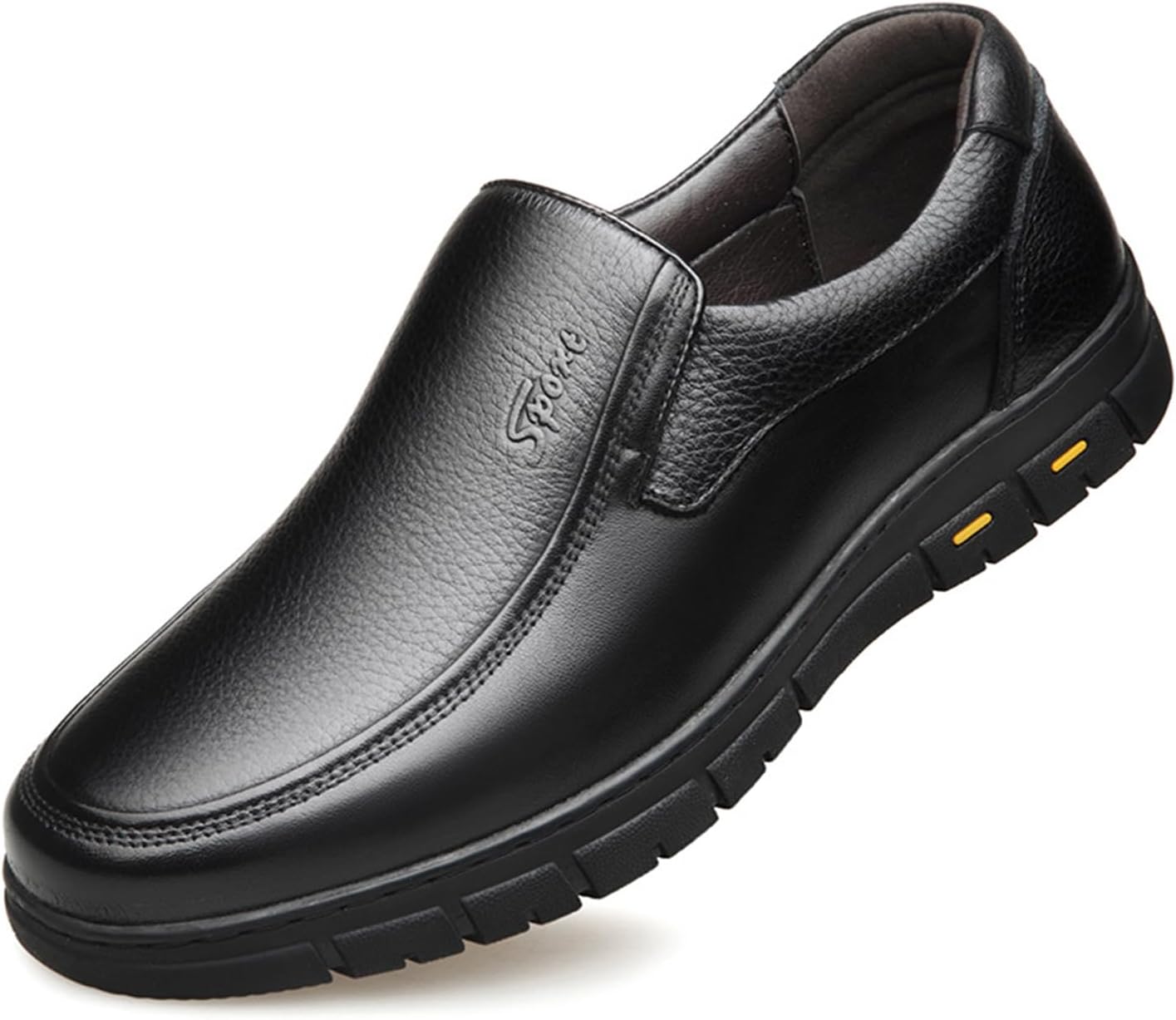 

Мужские оксфорды ADMLZQQ, классические деловые кожаные туфли, слипоны для офиса и свадьбы, черный