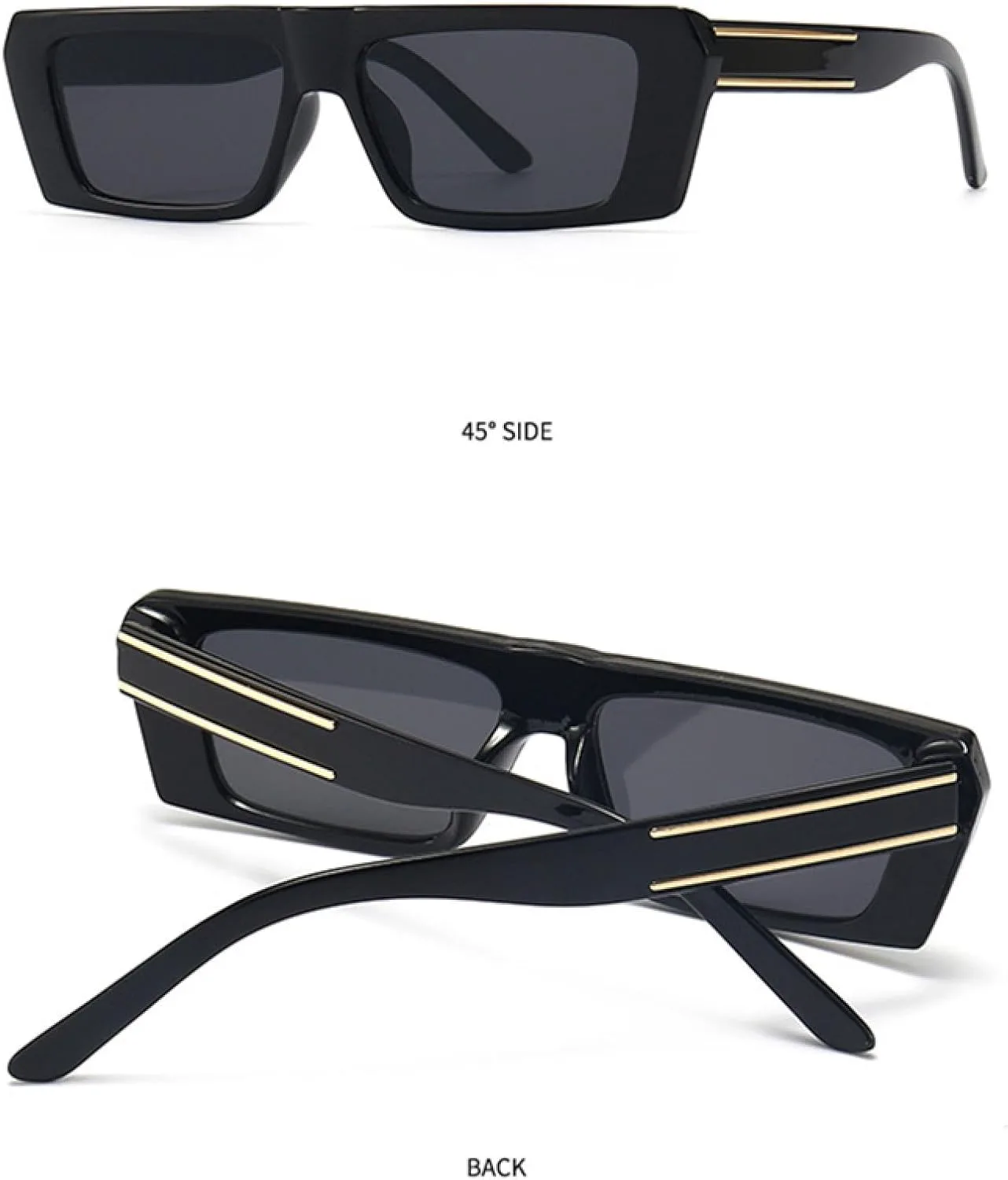 

Женские солнцезащитные очки маленького размера, серые градиентные, с защитой от УФ-излучения UV400; мужские солнцезащитные очки с желтой полосой DSVIGF, 02