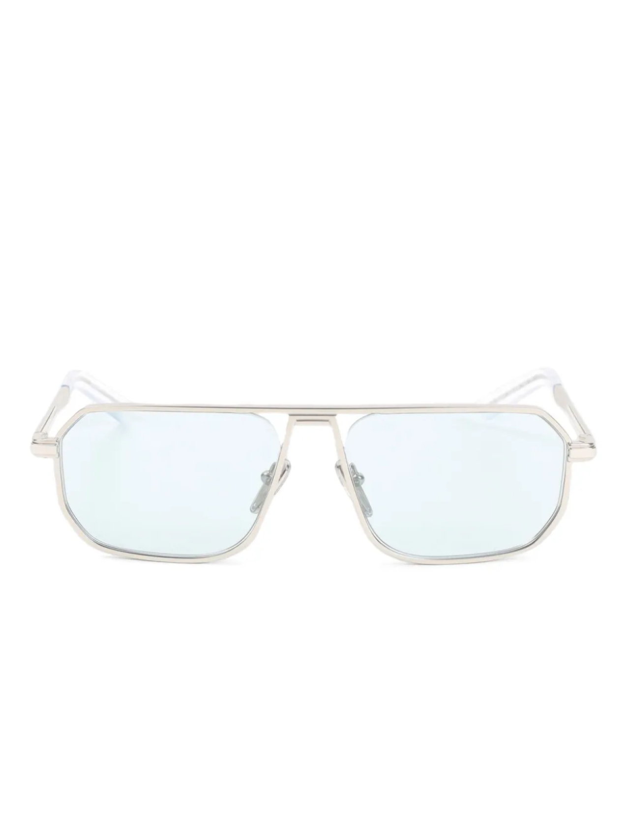 

Солнцезащитные очки в оправе «пилот» Prada Eyewear, серебряный