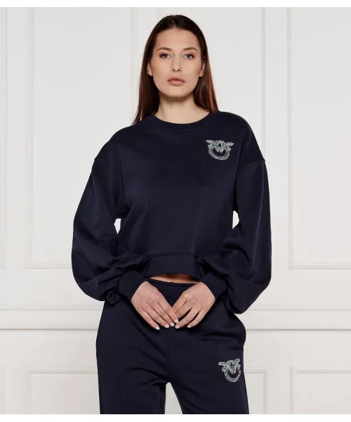 

Толстовка с зерновыми Relaxed fit Pinko, синий